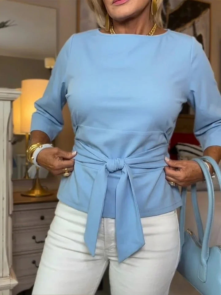 Women's Tie Waist Flattering Top