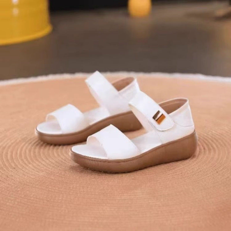 Women's Lightweight Soft Sole Wide Strap Sandals