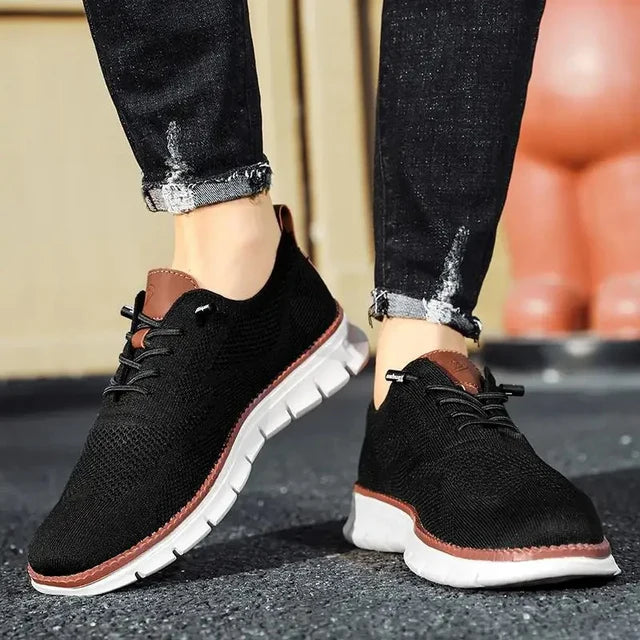 Men's Summer Casual Breathable Knit Oxford Shoes