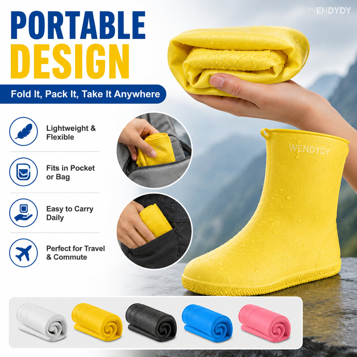 💕Buy 1 Get 1 Free😘Thick Wear-Resistant Waterproof Shoe Cover