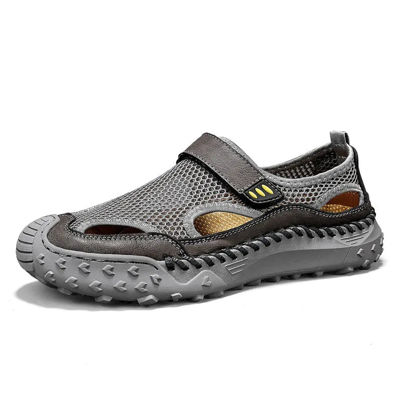 ⏰Last Day! 50% OFF 🔥Men's Handmade Cowhide Breathable Mesh Walking Shoes