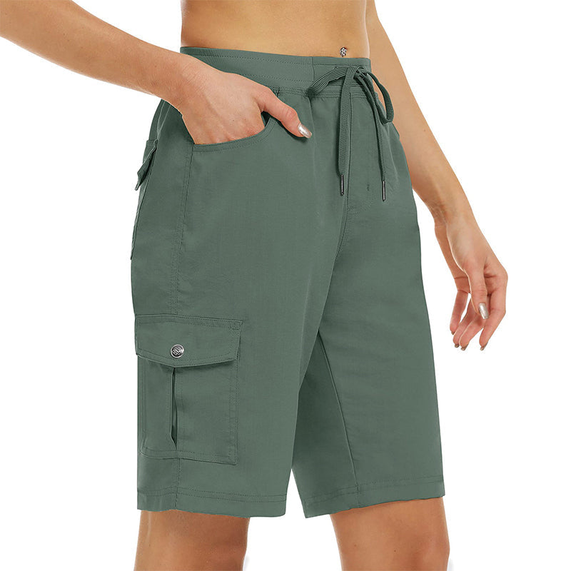 🩳 50% OFF NOW! ☀️ Women's Quick-Dry Cargo Shorts with Pockets – UPF 50+, Adjustable Drawstring & Relaxed Fit 🎒