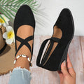 ⏰Limited Time 50% OFF🔥Women’ Closed Wedge Shoes, Stylish Closed Toe Design in Faux Suede Soft Toe Wedge