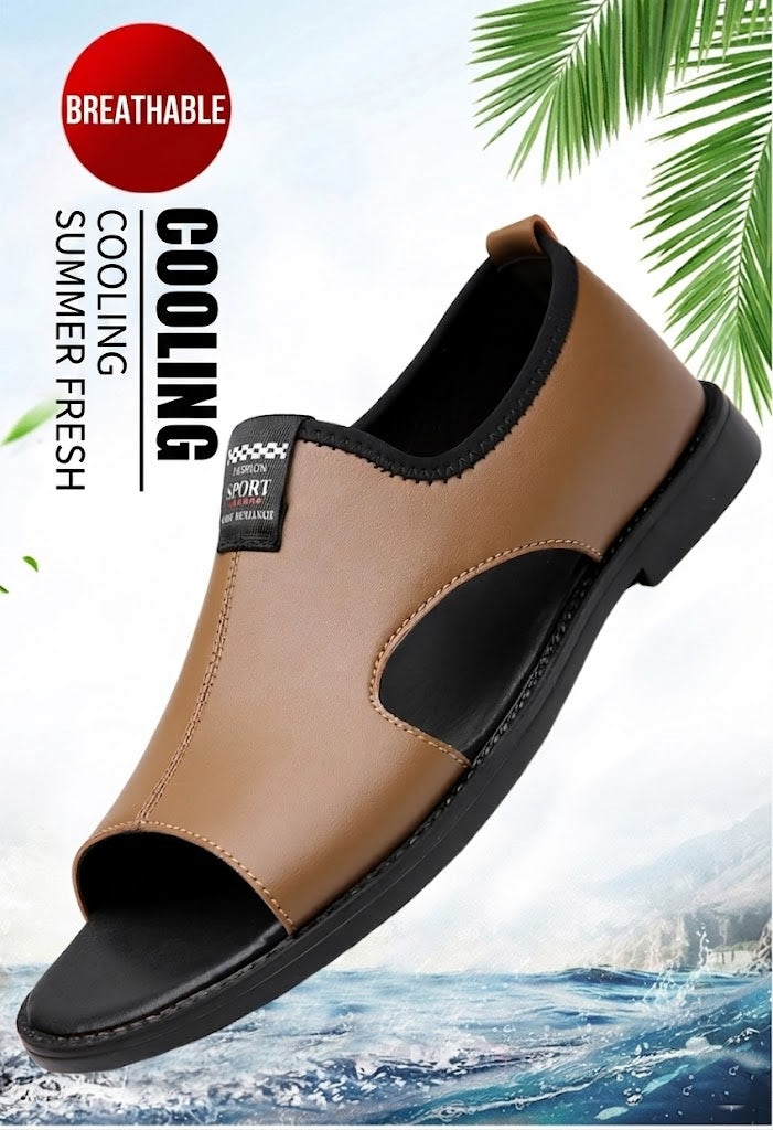 Men's Open-Toe Roman Style Slip-On Sandals