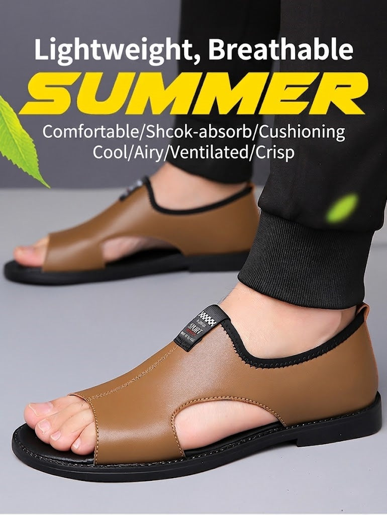 Men's Open-Toe Roman Style Slip-On Sandals