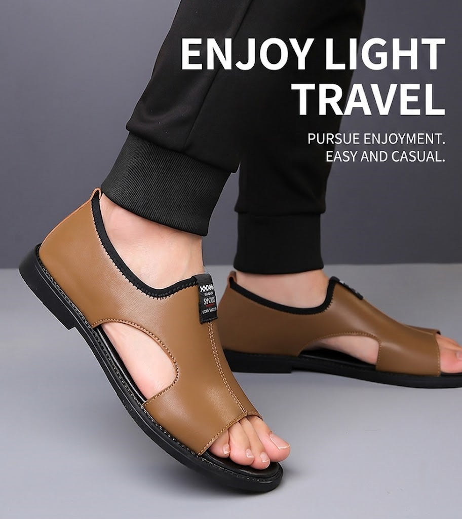 Men's Open-Toe Roman Style Slip-On Sandals