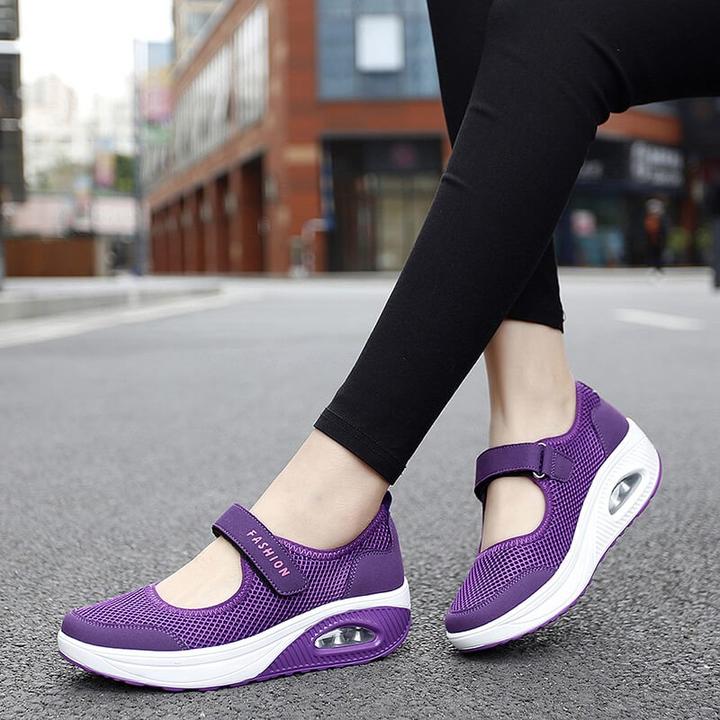 Women's stretchablebreathable lightweight walkingshoes