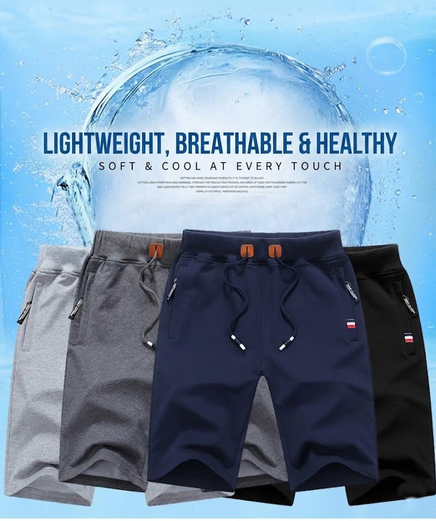 Men's Casual Elastic Waist Drawstring Shorts