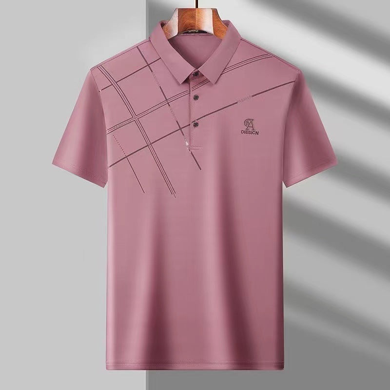 Men's Ice Silk Cool Short Sleeve