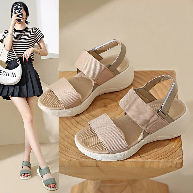 Women's Velcro Platform Sandals