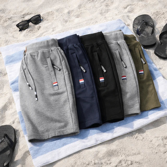 Men's Casual Elastic Waist Drawstring Shorts