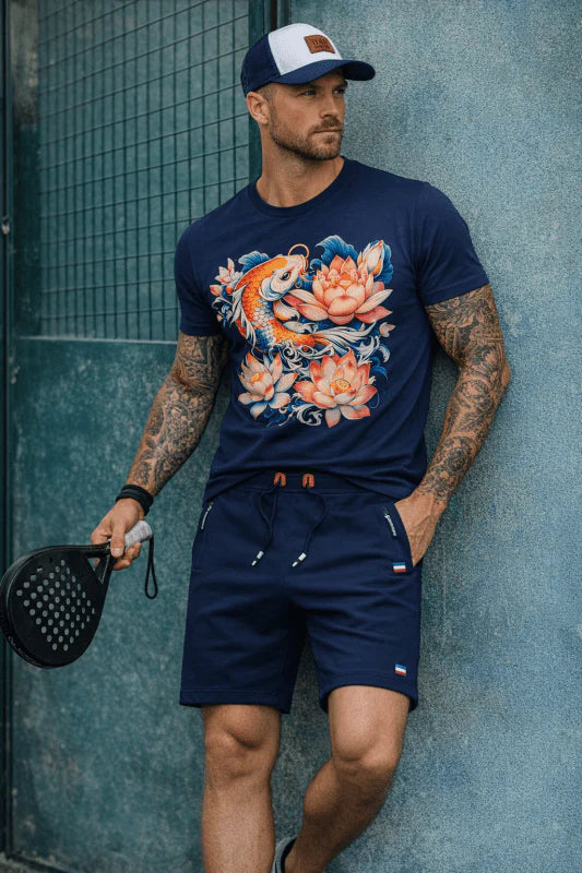 Men's Casual Elastic Waist Drawstring Shorts