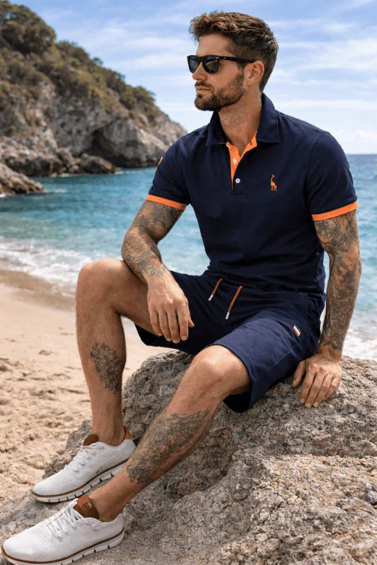 Men's Casual Elastic Waist Drawstring Shorts