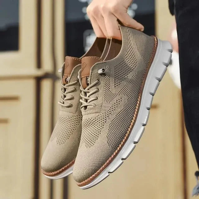 Men's Summer Casual Breathable Knit Oxford Shoes