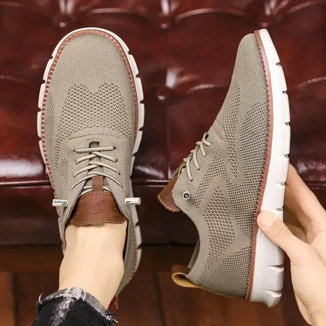 Men's Summer Casual Breathable Knit Oxford Shoes