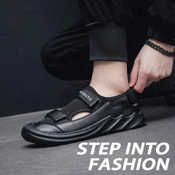 Men's Breathable Closed-Toe Sandals