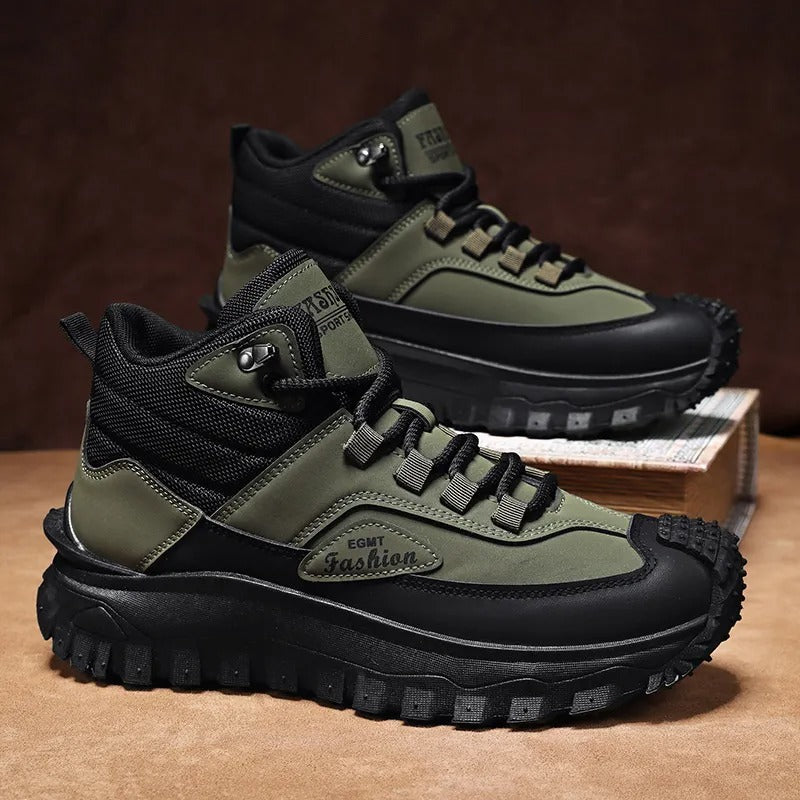 (⏰Limited Time Sale 50% OFF) Men’s Work Hiking Boots – Waterproof, Non-Slip, Puncture and Smash Resistant, Wide Toe, Arch Support – Ideal for Daily Wear and Outdoor Adventures