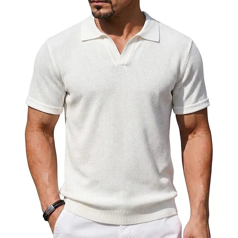 🔥 Limited quantities available, time limited: 57% off! 🎉 Quick-drying short-sleeved T-shirt with a notched lapel for men 💫