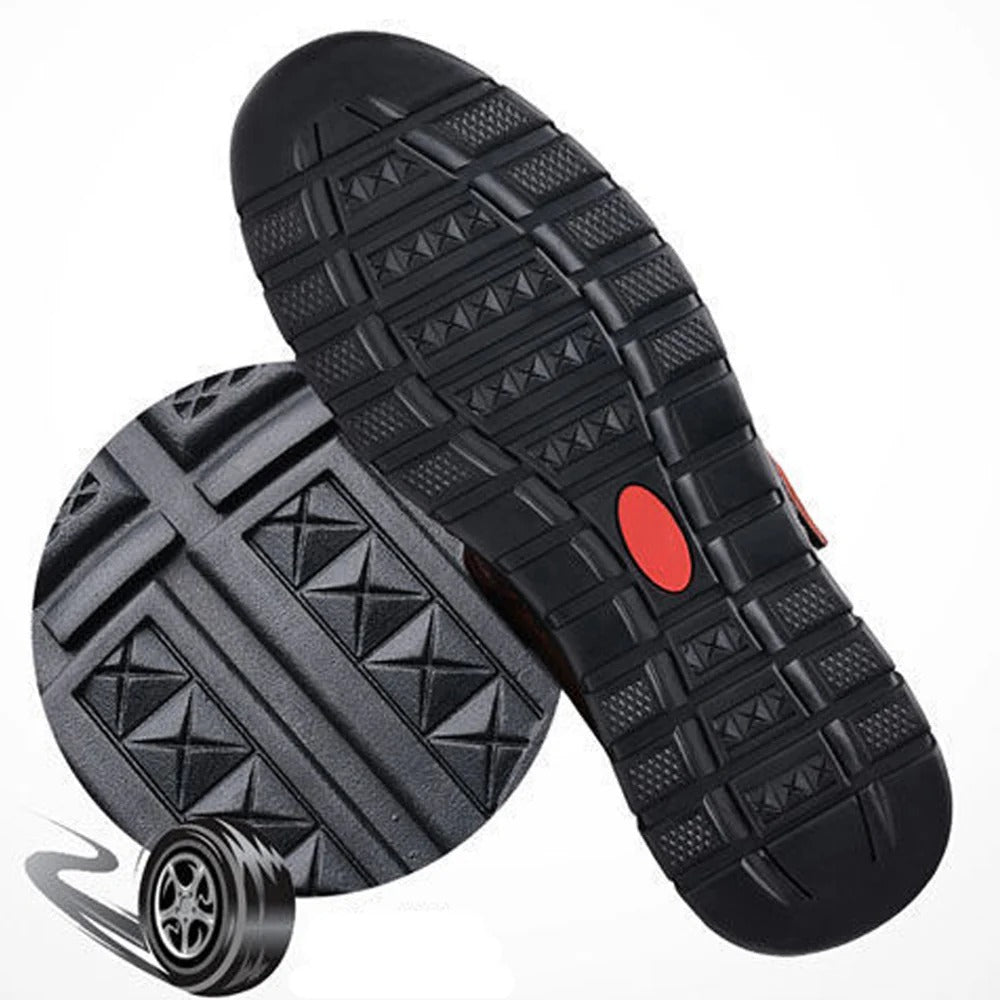 Men's Stylish Leather Hollow Sandals