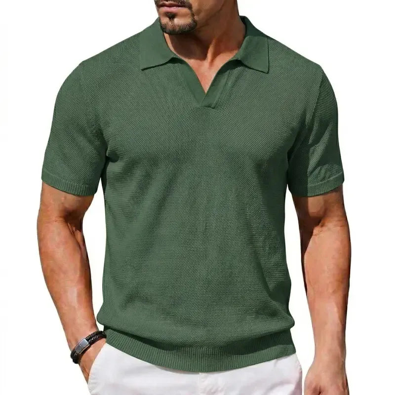 🔥 Limited quantities available, time limited: 57% off! 🎉 Quick-drying short-sleeved T-shirt with a notched lapel for men 💫