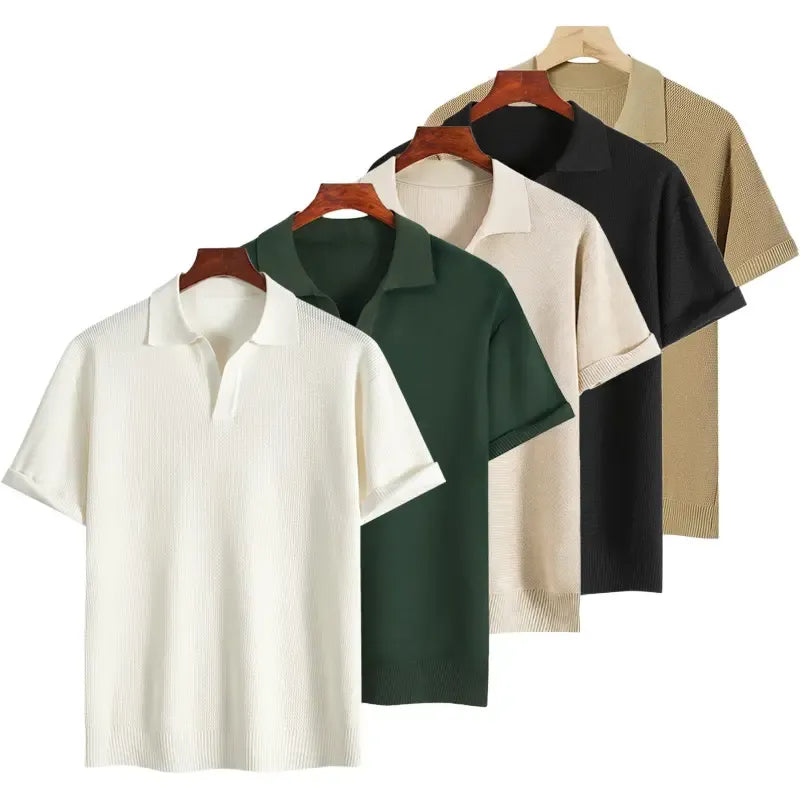 🔥 Limited quantities available, time limited: 57% off! 🎉 Quick-drying short-sleeved T-shirt with a notched lapel for men 💫