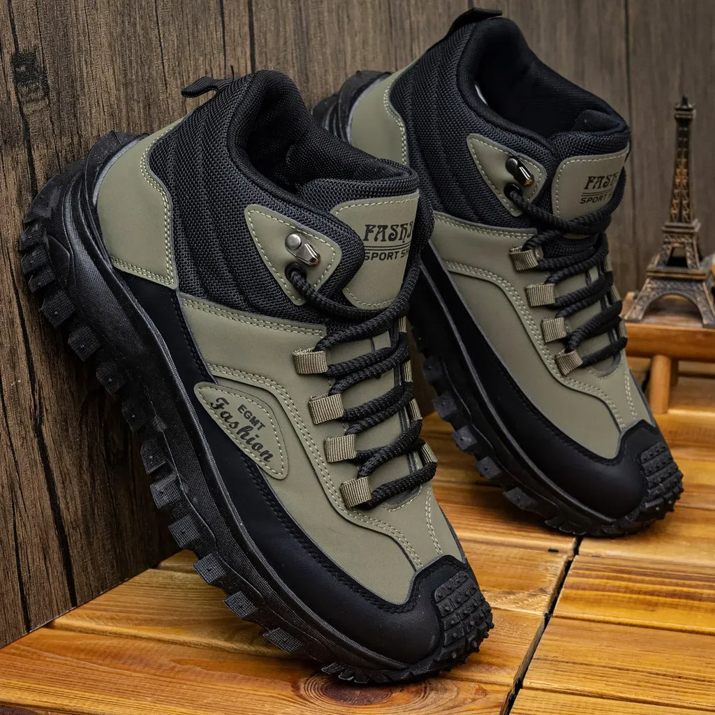 (⏰Limited Time Sale 50% OFF) Men’s Work Hiking Boots – Waterproof, Non-Slip, Puncture and Smash Resistant, Wide Toe, Arch Support – Ideal for Daily Wear and Outdoor Adventures