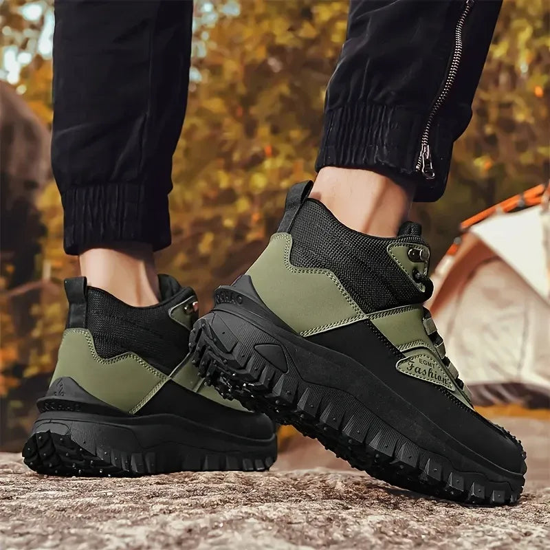 (⏰Limited Time Sale 50% OFF) Men’s Work Hiking Boots – Waterproof, Non-Slip, Puncture and Smash Resistant, Wide Toe, Arch Support – Ideal for Daily Wear and Outdoor Adventures