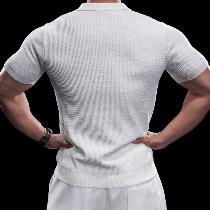 🔥 Limited quantities available, time limited: 57% off! 🎉 Quick-drying short-sleeved T-shirt with a notched lapel for men 💫