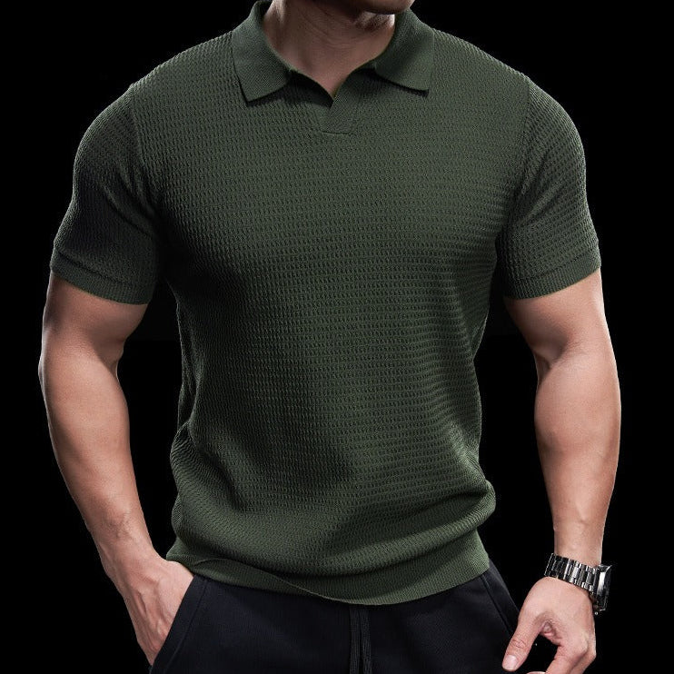 🔥 Limited quantities available, time limited: 57% off! 🎉 Quick-drying short-sleeved T-shirt with a notched lapel for men 💫