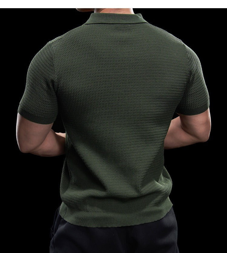 🔥 Limited quantities available, time limited: 57% off! 🎉 Quick-drying short-sleeved T-shirt with a notched lapel for men 💫