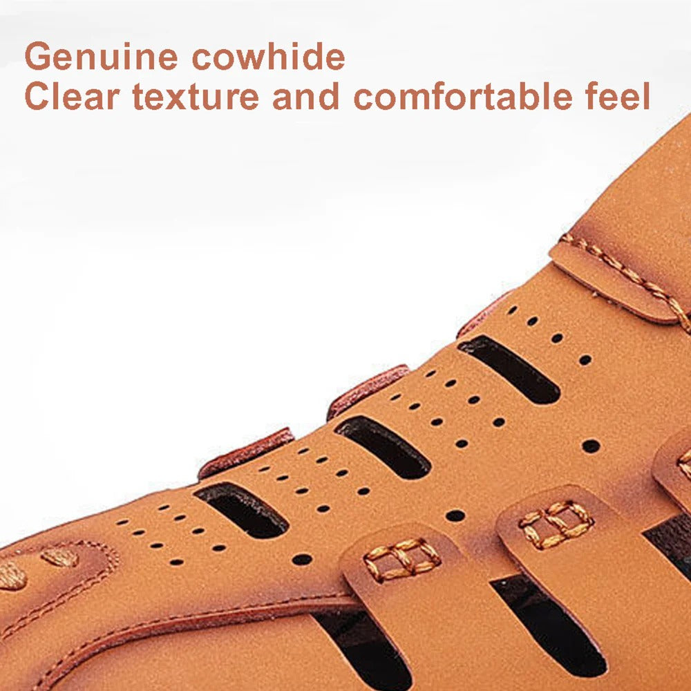 Men's Stylish Leather Hollow Sandals