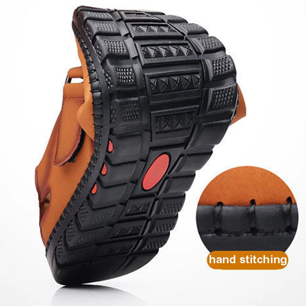 Men's Stylish Leather Hollow Sandals