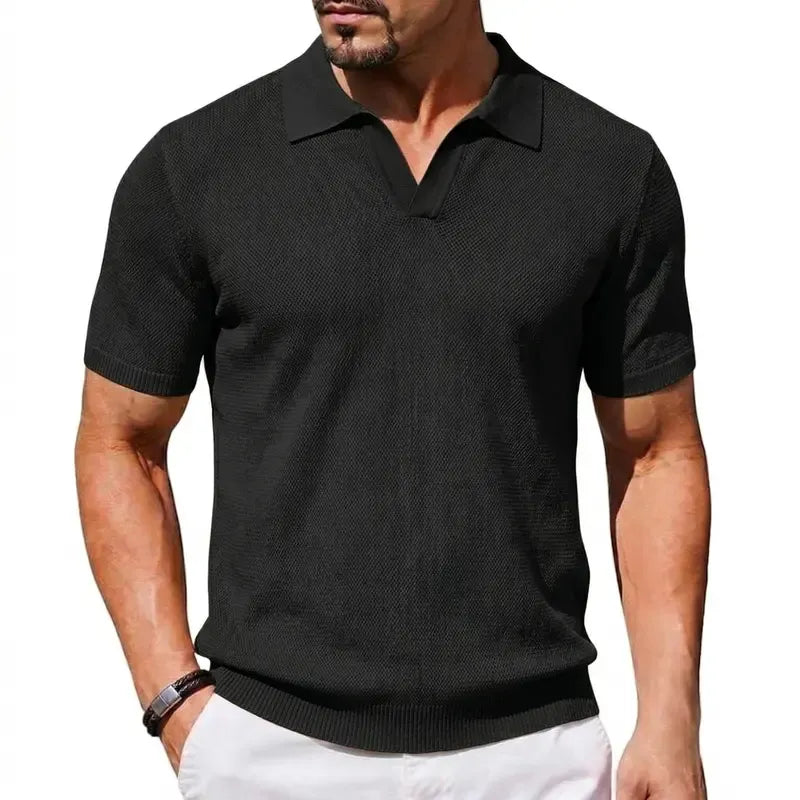 🔥 Limited quantities available, time limited: 57% off! 🎉 Quick-drying short-sleeved T-shirt with a notched lapel for men 💫