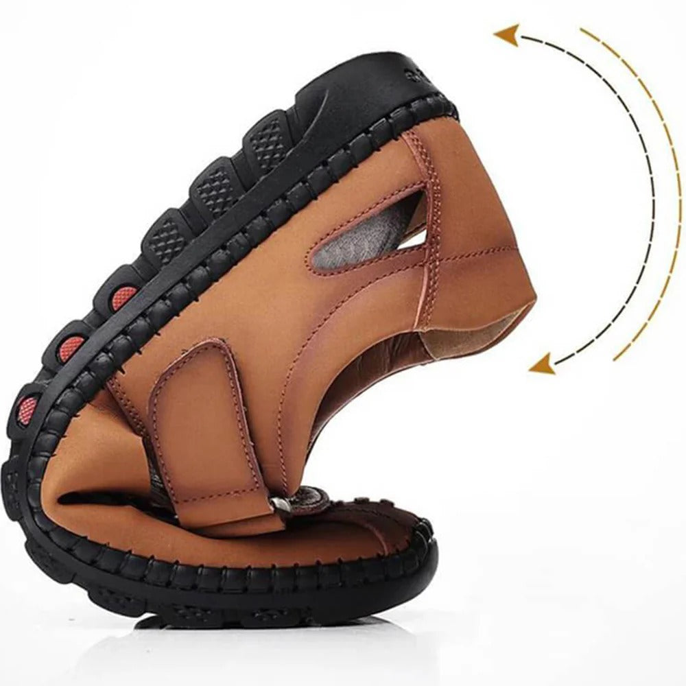 Men's Stylish Leather Hollow Sandals