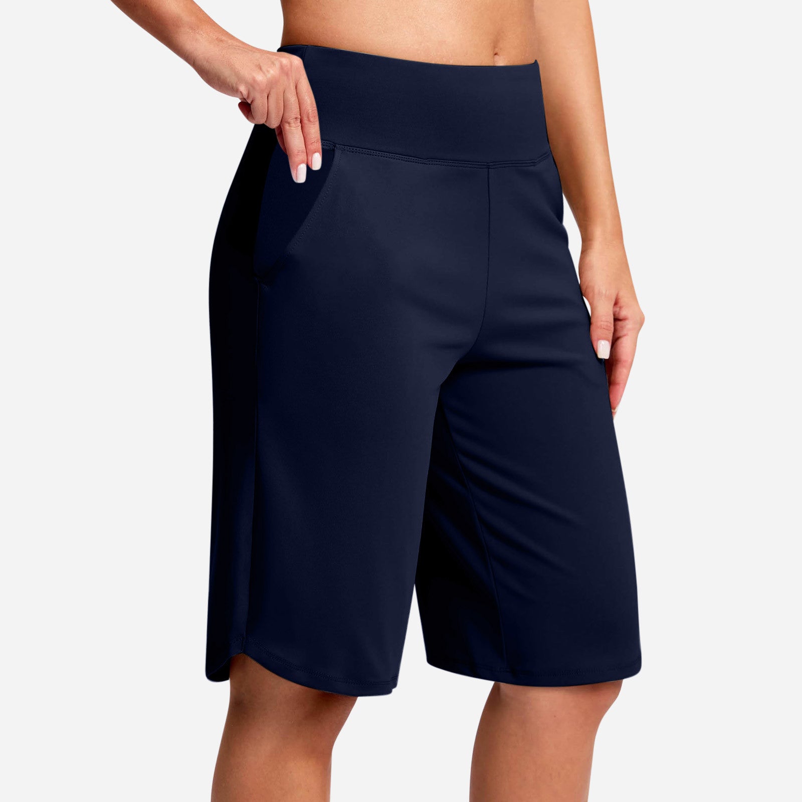 🔥Women's High-Waist Yoga Shorts with Pockets