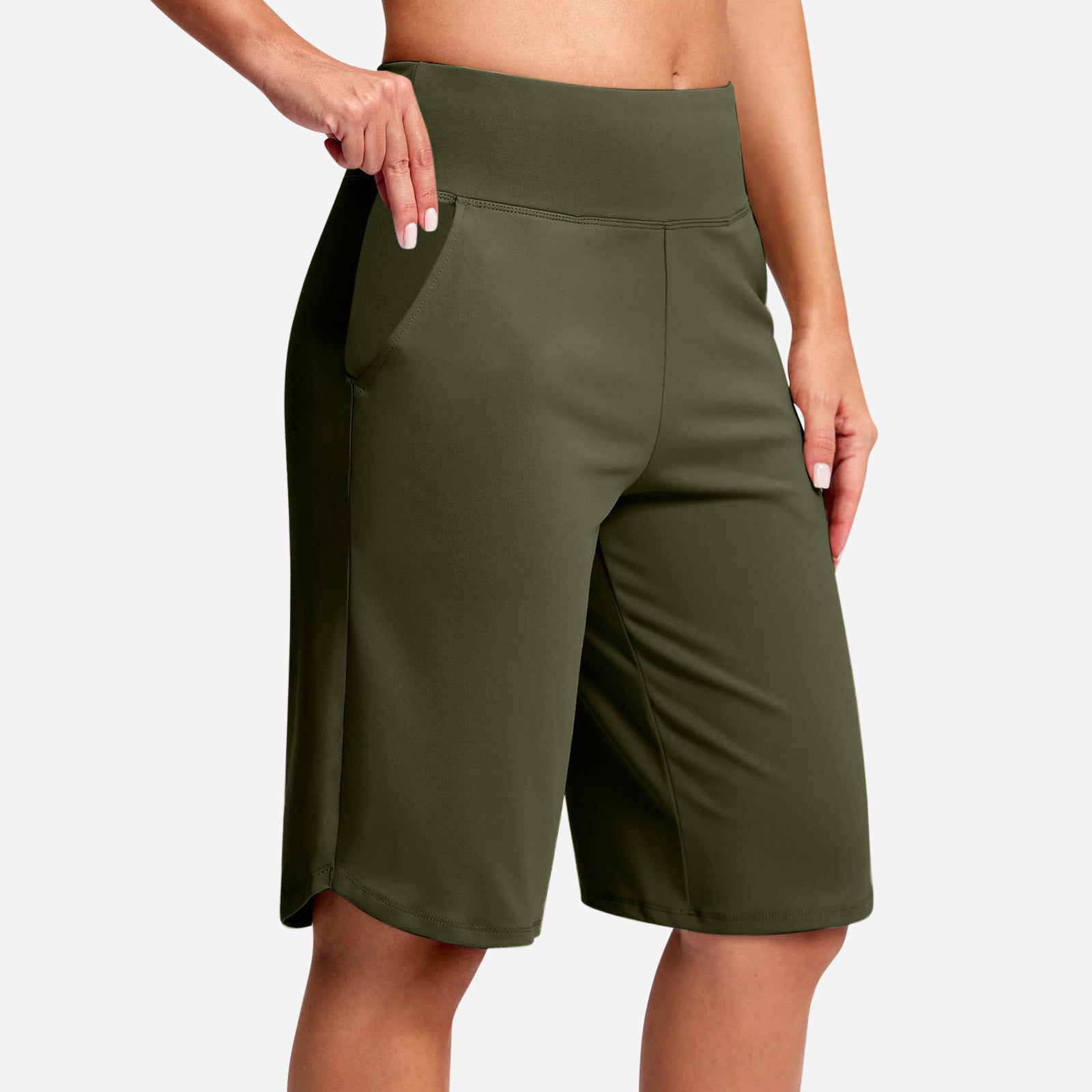 🔥Women's High-Waist Yoga Shorts with Pockets