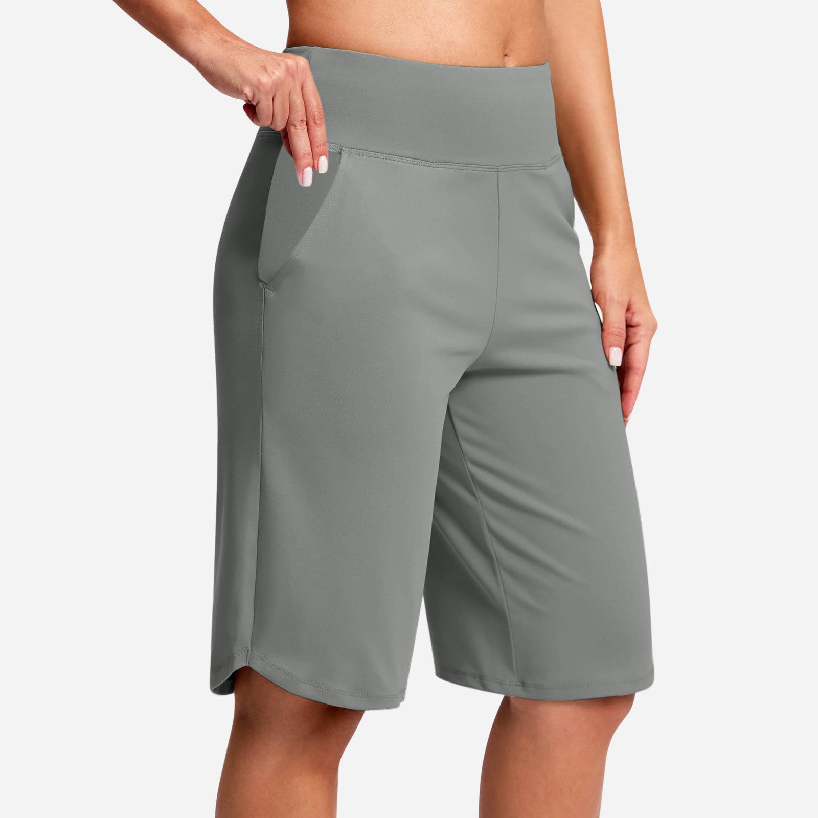 🔥Women's High-Waist Yoga Shorts with Pockets