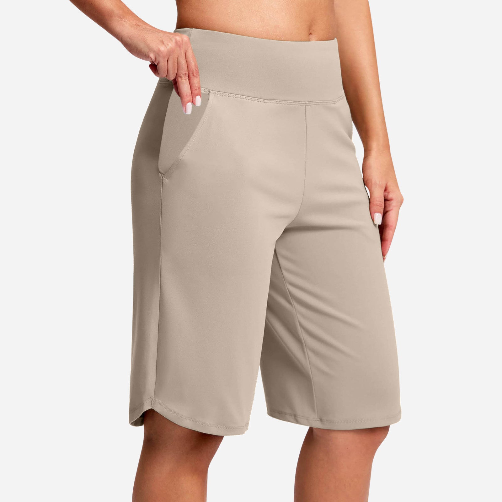 🔥Women's High-Waist Yoga Shorts with Pockets