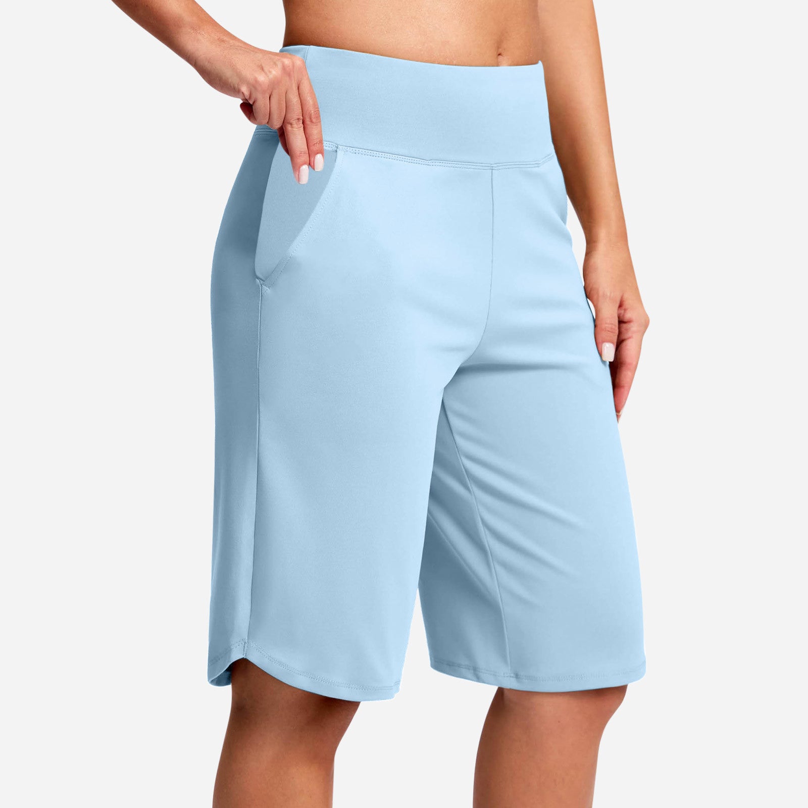 🔥Women's High-Waist Yoga Shorts with Pockets