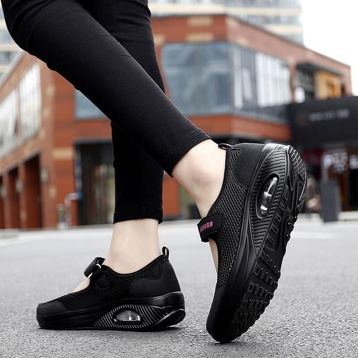 Women's stretchablebreathable lightweight walkingshoes