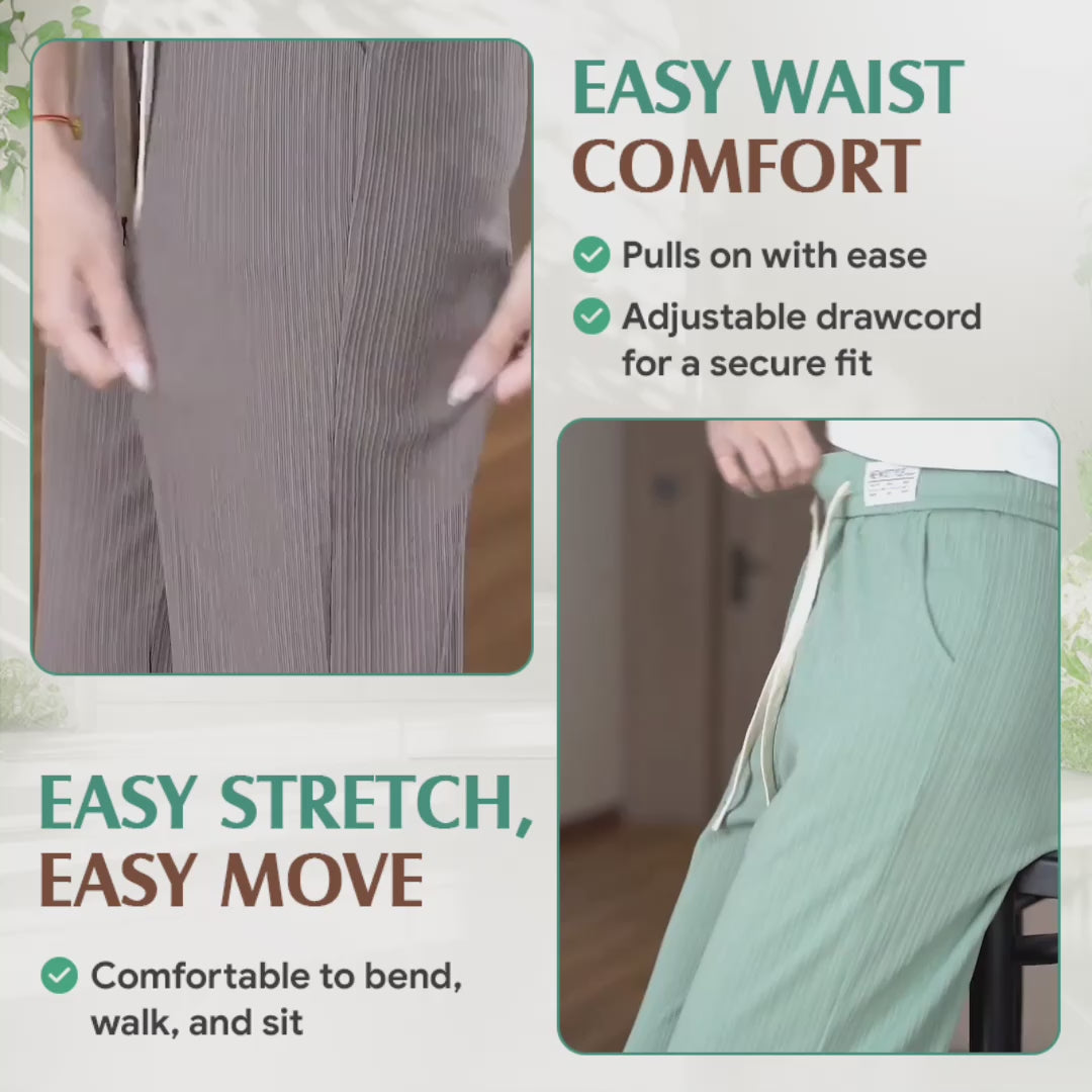 Limited time 50% Off！New summer 2026 women’s high-waisted rayon wide-leg trousers